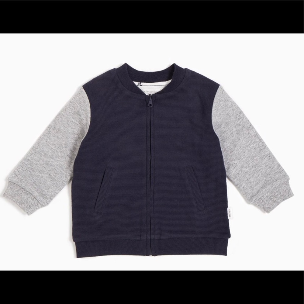 Bomber Ottoman Sweatshirt Jacket